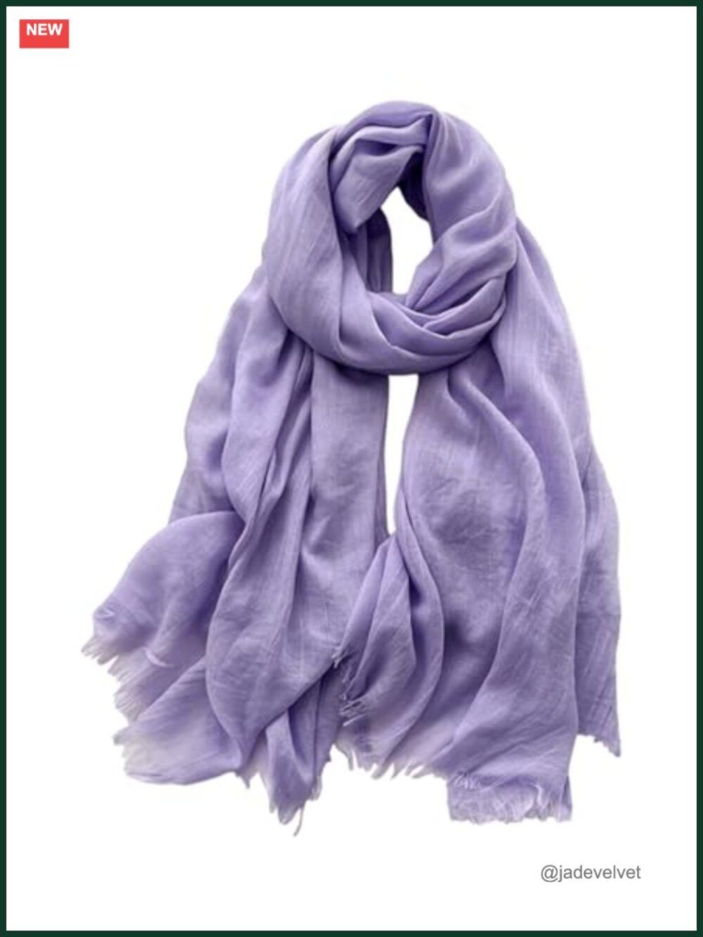 Cotton and Linen Blend Long Fashion Scarf, 190x100cm, Hand Wash Only